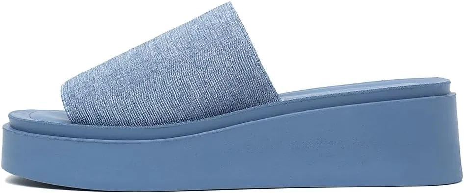 Women's knit platform sandal with Memory Foam