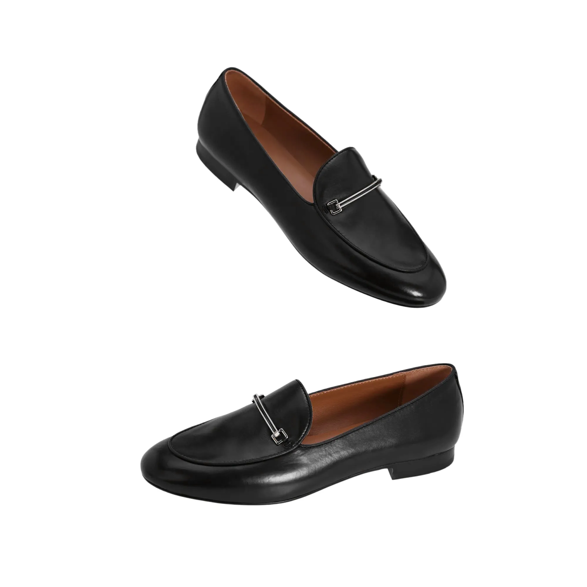 Women's Leather Loafer Shoes Casual Flat Shoes for Women Ladies