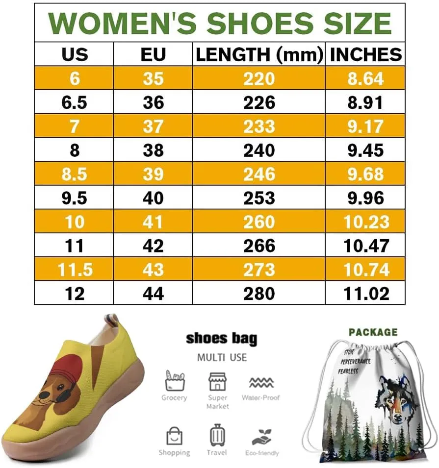 Women's Painted Sneakers Slip-on Shoes Comfortable and Light Walking Loafers Cute Series