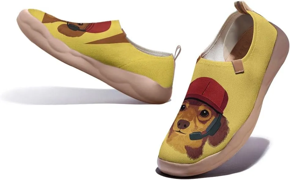Women's Painted Sneakers Slip-on Shoes Comfortable and Light Walking Loafers Cute Series