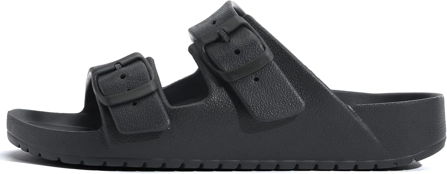 Womens Slide Sandals Arch Support Sandals Adjustable Strap Soft Sole Orthopedic Footbed Slides