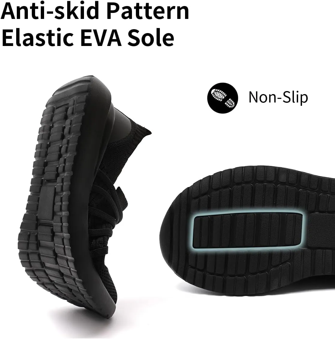 Women's Slip On Walking Shoes Lightweight Breathable Comfortable Tennis Sneakers for Workout Gym Cross Training Casual Platform Fashion Sneaker