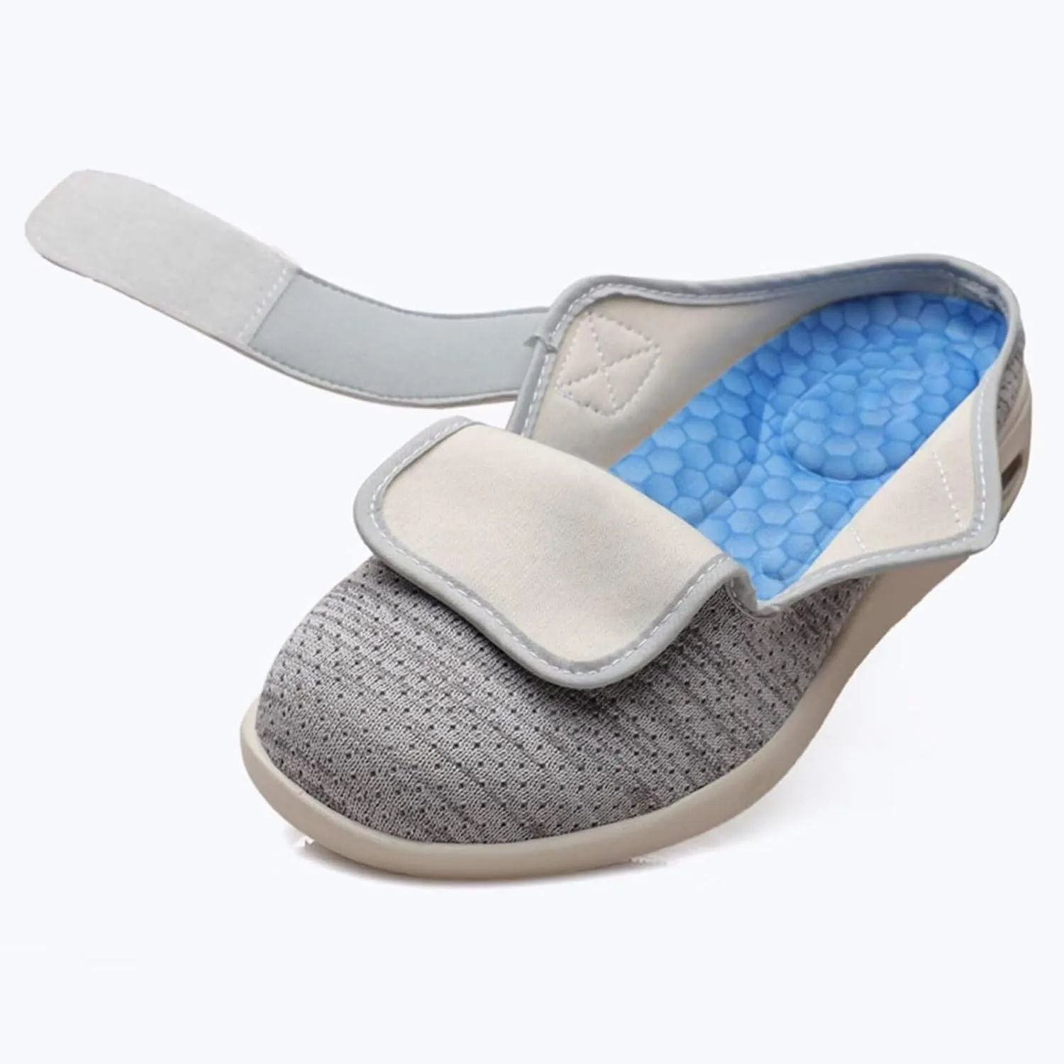 Women's Slippers Wide Diabetic Shoes Height-Boosting Fashion Sneakers Orthotic Loafers for Plantar Fasciitis Comfort Arch Support Loafers for Outdoor Indoor