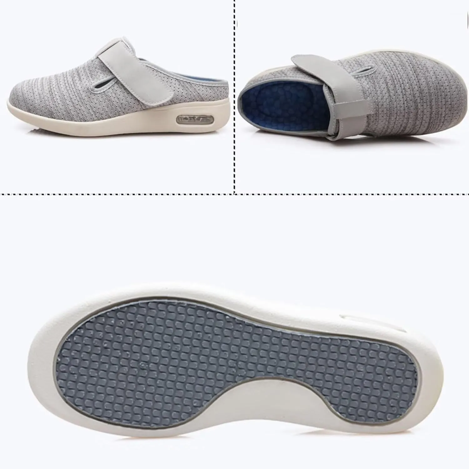Women's Slippers Wide Diabetic Shoes Height-Boosting Fashion Sneakers Orthotic Loafers for Plantar Fasciitis Comfort Arch Support Loafers for Outdoor Indoor