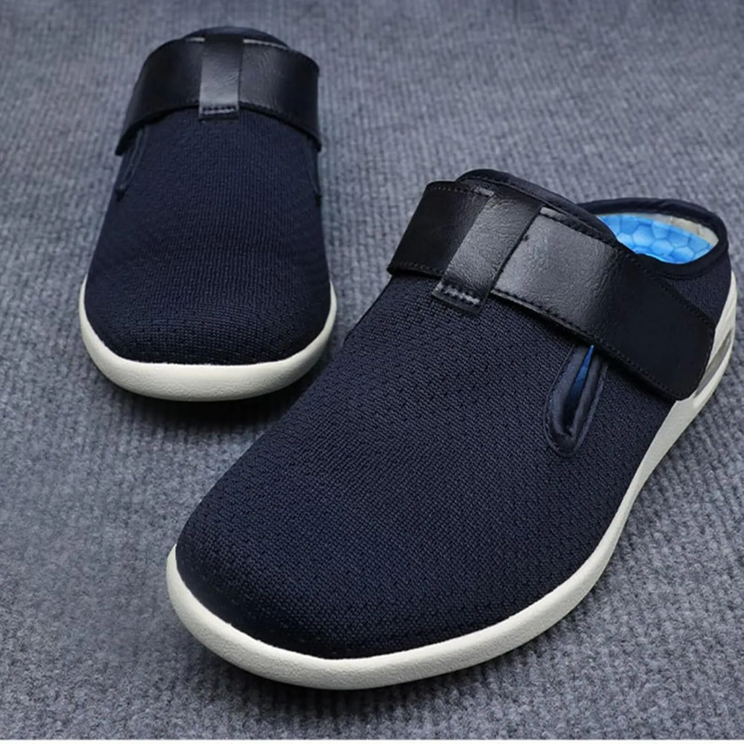 Women's Slippers Wide Diabetic Shoes Height-Boosting Fashion Sneakers Orthotic Loafers for Plantar Fasciitis Comfort Arch Support Loafers for Outdoor Indoor