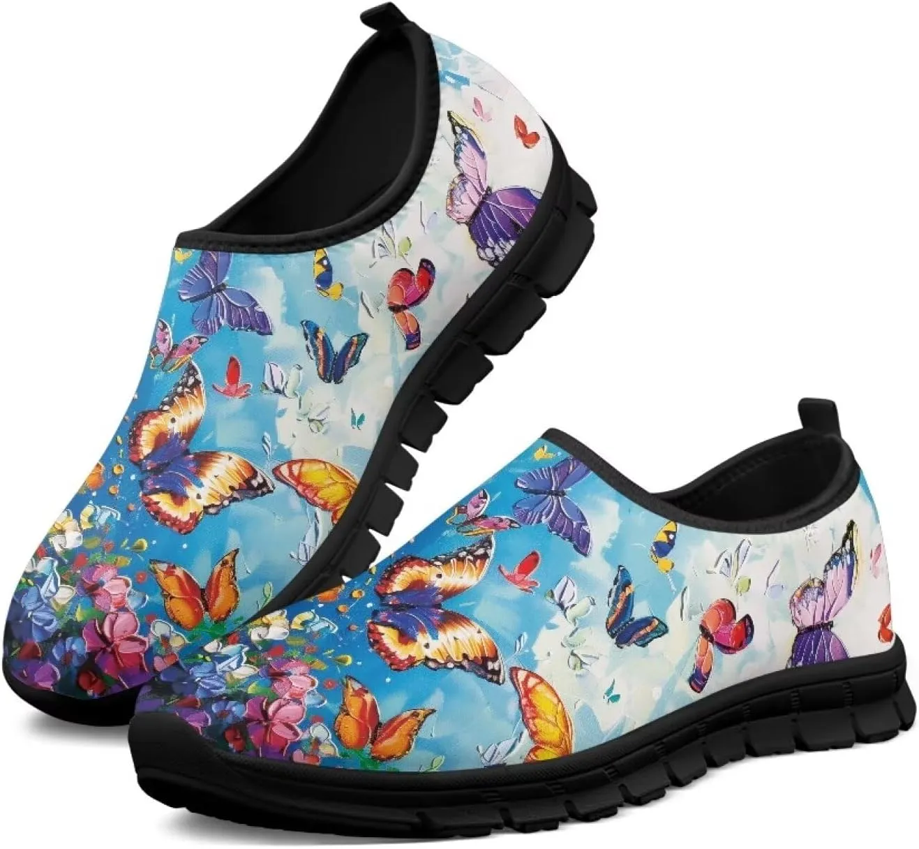 Women's Sneaker Casual Low Top Hiking Sneaker Outdoor Lightweight Breathable Slip On Soft Holiday Shoes for Womens