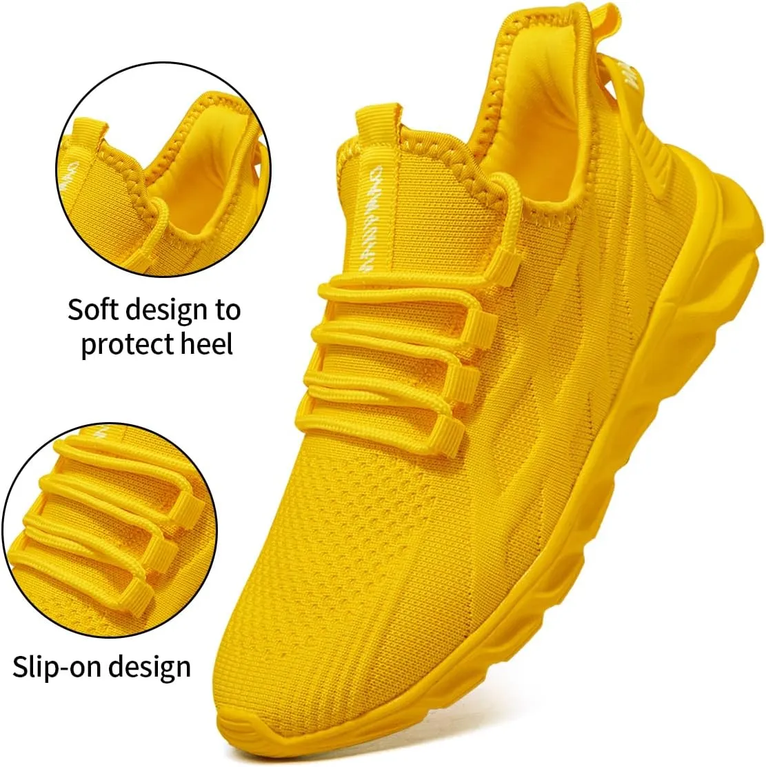 Womens Walking Shoes Slip On Sneakers Tennis Shoes Running Sport Workout Gym Shoes Athletic Non Slip Lightweight Breathable Fashion Casual Shoes for Travel Work