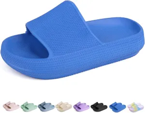 WYSBAOSHU Kids Cloud Slides Girls Boys Slip On Slide Sandals Comfort Non-Slip Thick Sole Slippers Summer Shower Shoes Pool Beach Water Shoes