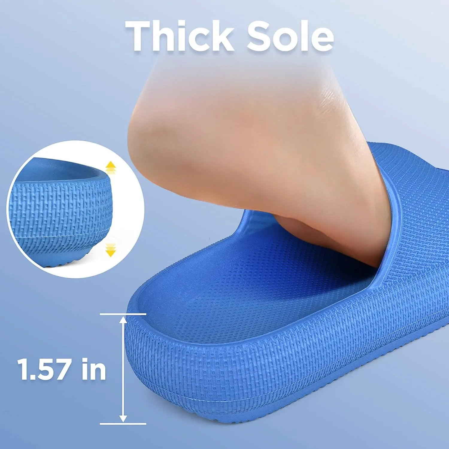 WYSBAOSHU Kids Cloud Slides Girls Boys Slip On Slide Sandals Comfort Non-Slip Thick Sole Slippers Summer Shower Shoes Pool Beach Water Shoes