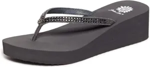 Yellow Box Women's Custard Wedge Flip Flop