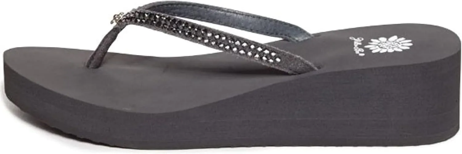 Yellow Box Women's Custard Wedge Flip Flop